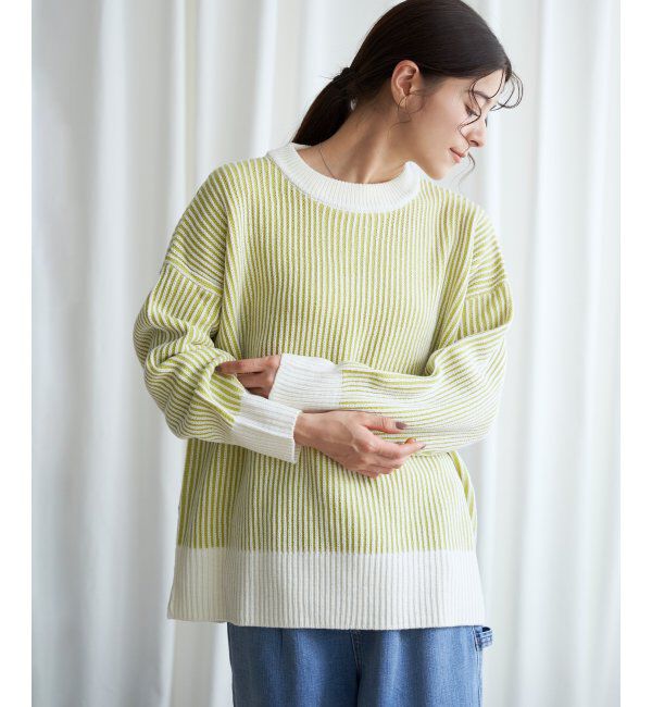 Lbc with Life「ストライプ柄アソートニットプルオーバー」|カーディガン|