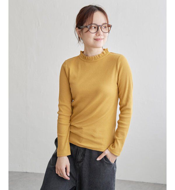 Lbc with Life「サンカクテレコエリフリルロンＴ」|Tシャツ・カットソー|