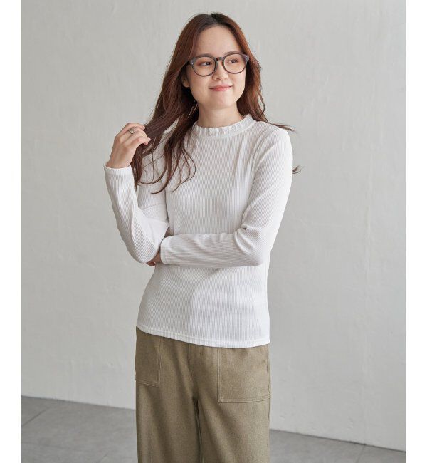 Lbc with Life「サンカクテレコエリフリルロンＴ」|Tシャツ・カットソー|