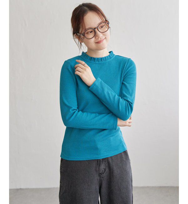 Lbc with Life「サンカクテレコエリフリルロンＴ」|Tシャツ・カットソー|