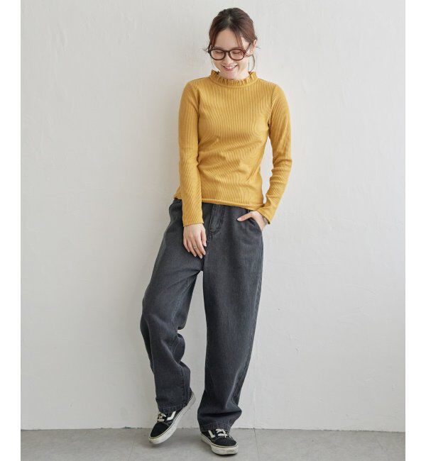 Lbc with Life「サンカクテレコエリフリルロンＴ」|Tシャツ・カットソー|