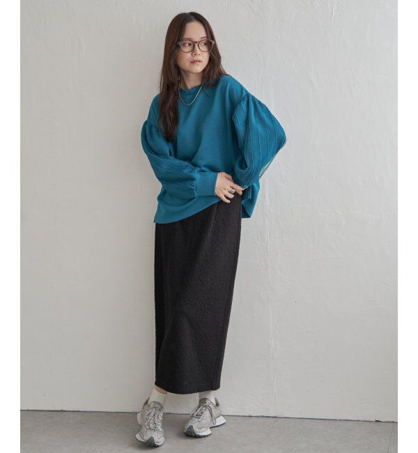 Lbc with Life「ポンチ袖チュールレイヤープルオーバー」|その他|