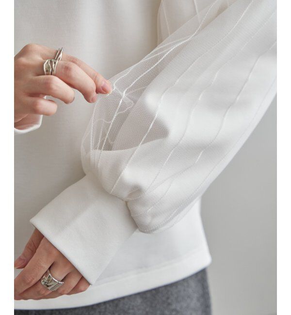 Lbc with Life「ポンチ袖チュールレイヤープルオーバー」|その他|