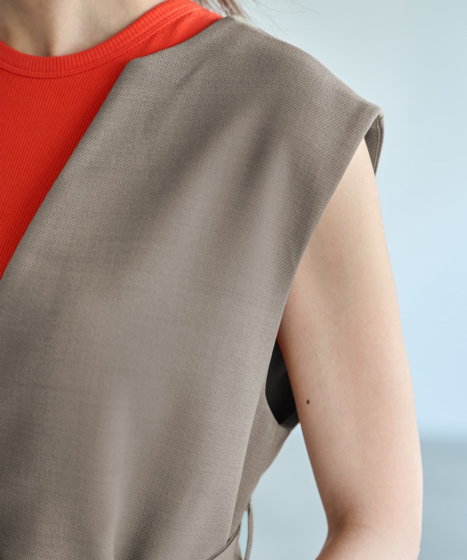 STYLE DELI「【LUXE】フロントカーブロングジレ」|ベスト・ジレ|