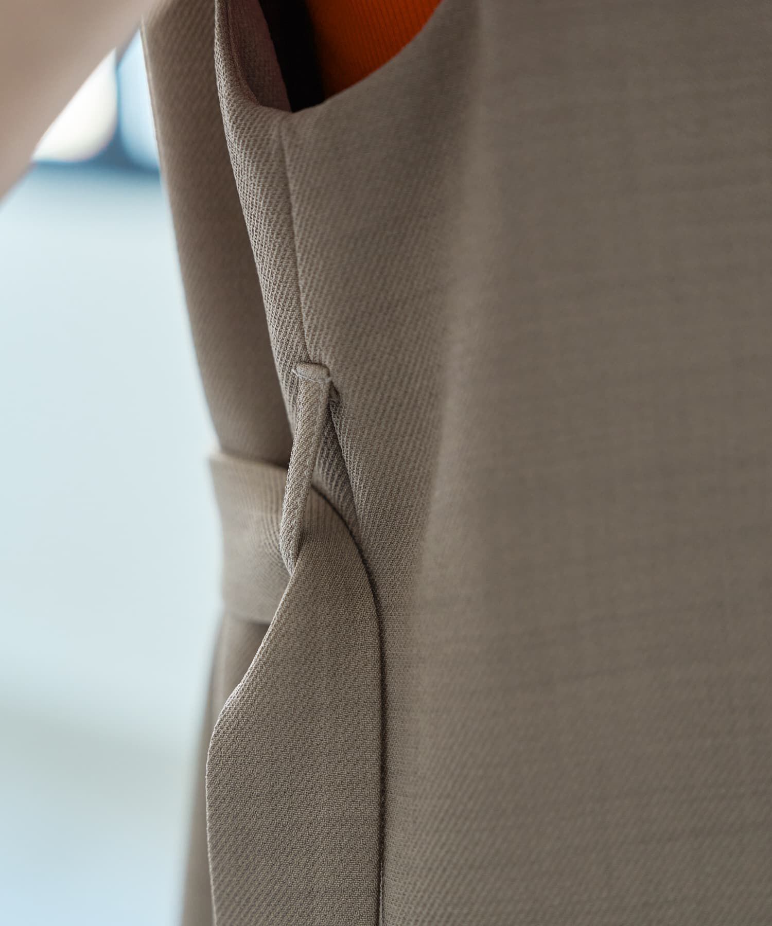 STYLE DELI「【LUXE】フロントカーブロングジレ」|ベスト・ジレ|