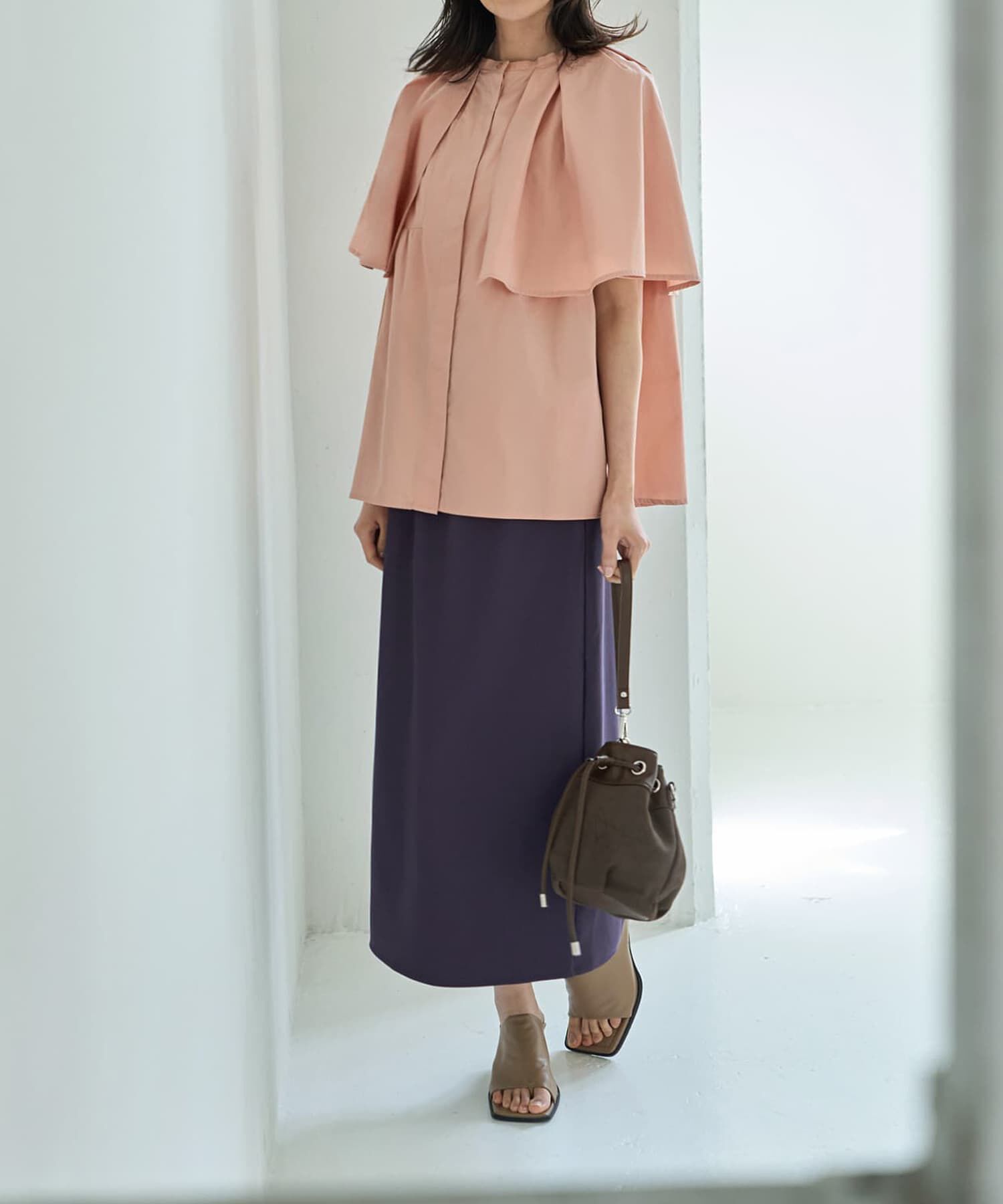 STYLE DELI「【LUXE】キラキラシアーとリブ生地のスカートセット」|スカート|