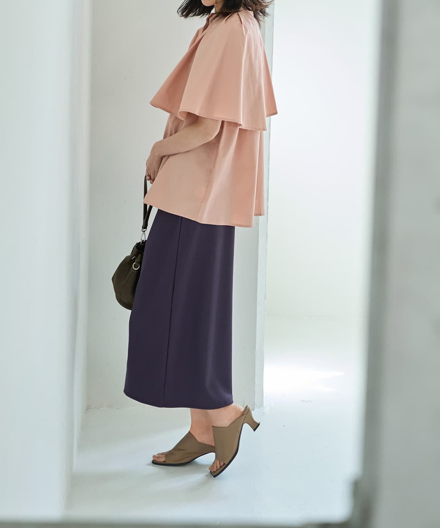 STYLE DELI「【LUXE】キラキラシアーとリブ生地のスカートセット」|スカート|