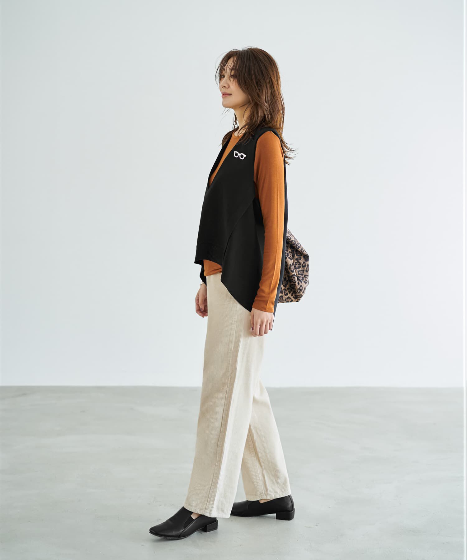 STYLE DELI「【LUXE】前後差テールVネックベスト」|ベスト・ジレ|