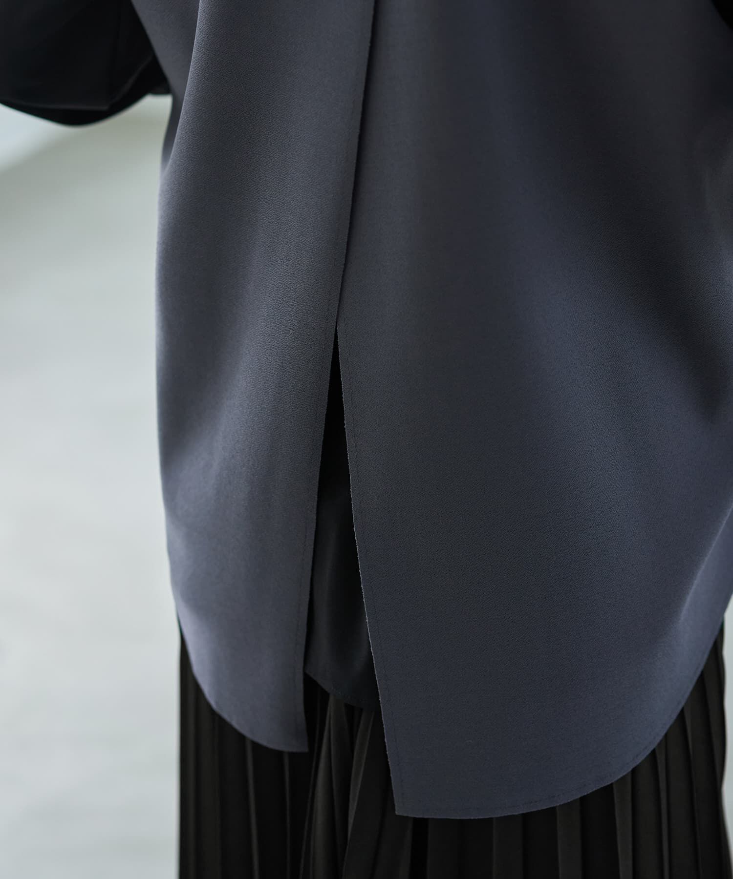 STYLE DELI「【LUXE】前後差テールVネックベスト」|ベスト・ジレ|