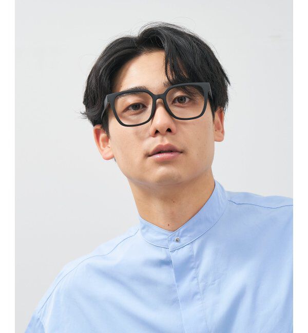  「ウェリントン型 メガネ│プラスチックフレーム│大きめ 小顔効果 ビッグシェイプ｜ レンズ交換券付」|メガネ|