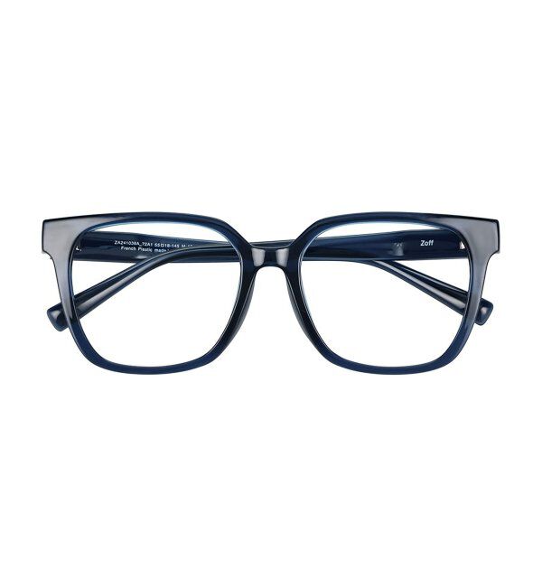  「ウェリントン型 メガネ│プラスチックフレーム│大きめ 小顔効果 ビッグシェイプ｜ レンズ交換券付」|メガネ|