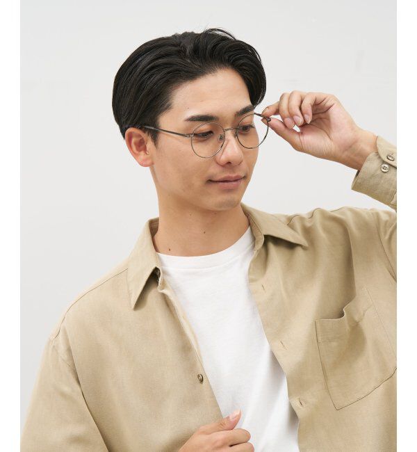  「[中顔面短縮みえメガネ]Zoff｜メガネ｜メタルフレーム 伊達・度付き｜FASHION METAL レンズ交換券付」|メガネ|