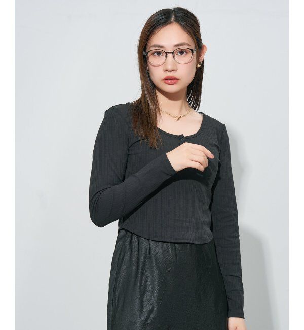  「ボストン型 メガネ | レザー調 ラバーテンプル 眼鏡 伊達メガネ 度付き CLASSIC レンズ交換券付」|メガネ|