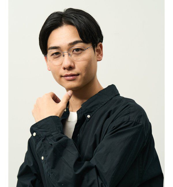  「ボストン型 メガネ | メタル 大人可愛い 伊達メガネ レディース レンズ交換券付」|メガネ|