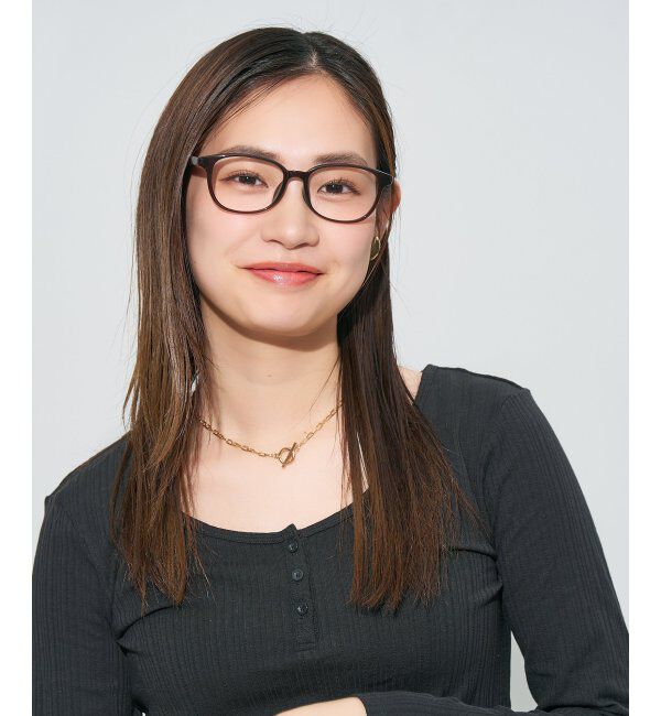  「ウェリントン型 メガネ | 大人可愛い 伊達メガネ レディース レンズ交換券付」|メガネ|