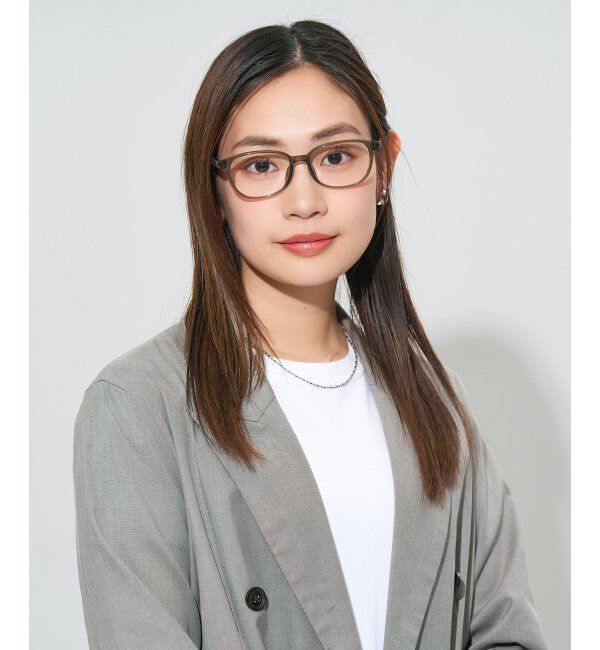  「ウェリントン型 メガネ | 大人可愛い 伊達メガネ レディース レンズ交換券付」|メガネ|