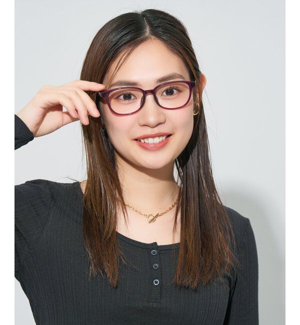  「ウェリントン型 メガネ | 大人可愛い 伊達メガネ レディース レンズ交換券付」|メガネ|