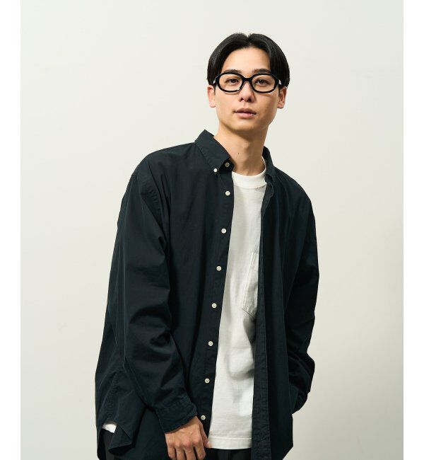  「ウェリントン型 メガネ | 横長 黒縁フレーム 太縁 伊達メガネ ユニセックス CLASSIC  レンズ交換券付」|メガネ|