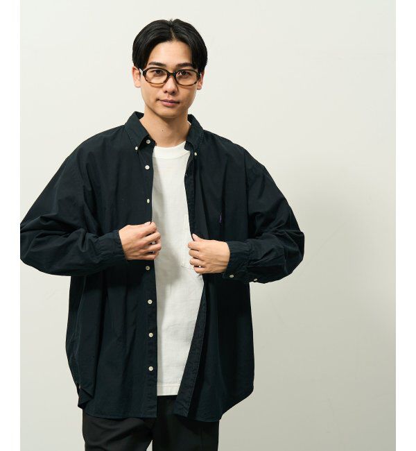  「ウェリントン型 メガネ | 横長 黒縁フレーム 太縁 伊達メガネ ユニセックス CLASSIC  レンズ交換券付」|メガネ|