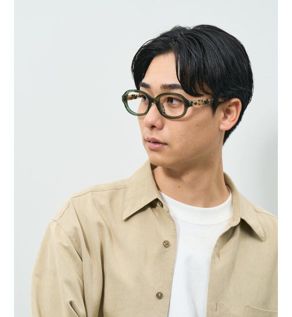  「ウェリントン型 メガネ | 横長 黒縁フレーム 太縁 伊達メガネ ユニセックス CLASSIC  レンズ交換券付」|メガネ|