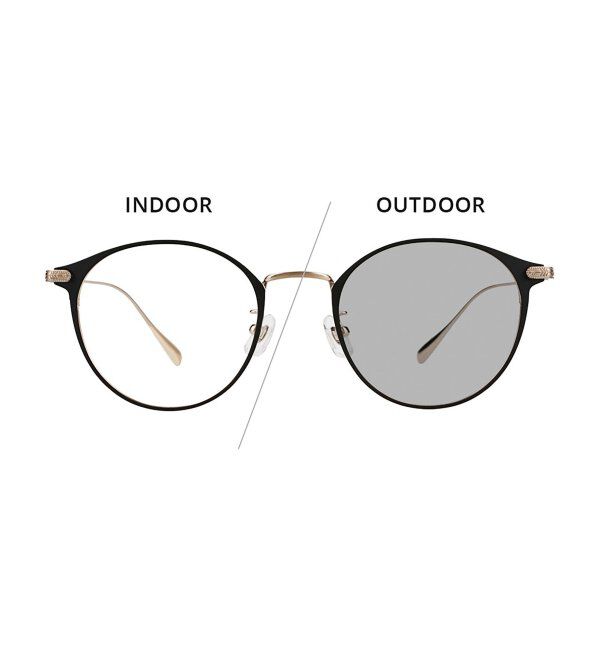  「ボストン型 調光サングラス｜UNITED ARROWS ﾚﾝｽﾞの色が変わる UVカット 紫外線対策 ユナイテッドアローズ」|サングラス|