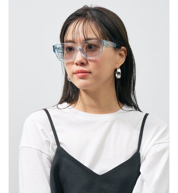  「SUNCUTGlasses/UV100%CUT サングラス カラーレンズ 太縁 紫外線対策 UVカット ユニセックス スポーツ」|サングラス|