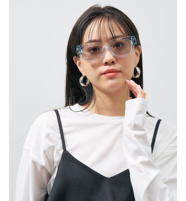  「SUNCUTGlasses/UV100%CUT サングラス カラーレンズ 太縁 紫外線対策 UVカット ユニセックス スポーツ」|サングラス|