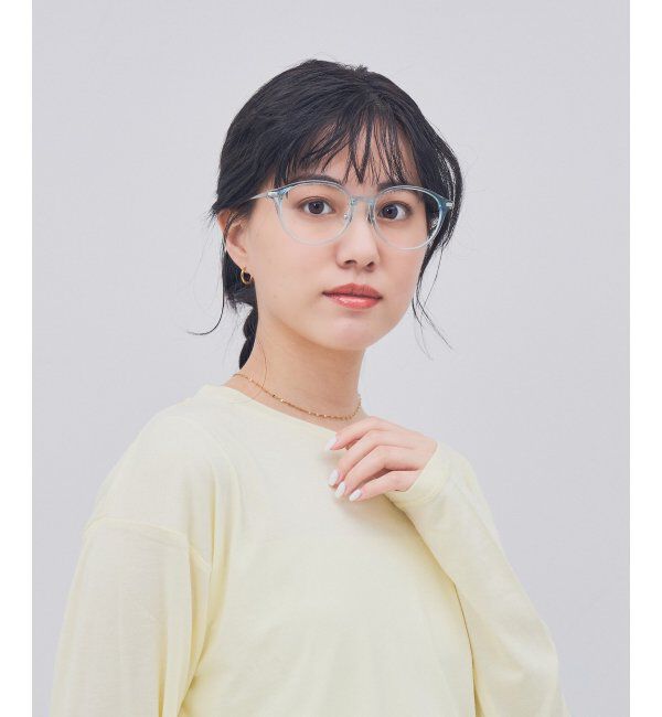  「ボストン型 メガネ｜クリアカラー｜伊達メガネ 度付きメガネ｜ユニセックス  レンズ交換券付」|メガネ|