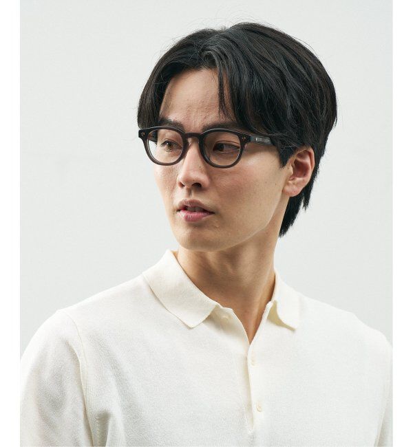 「Zoff｜STUDIO SEVEN｜ウェリントン型 メガネ 太縁フレーム 黒縁｜伊達メガネ 度付きメガネ レンズ交換券付」|メガネ|
