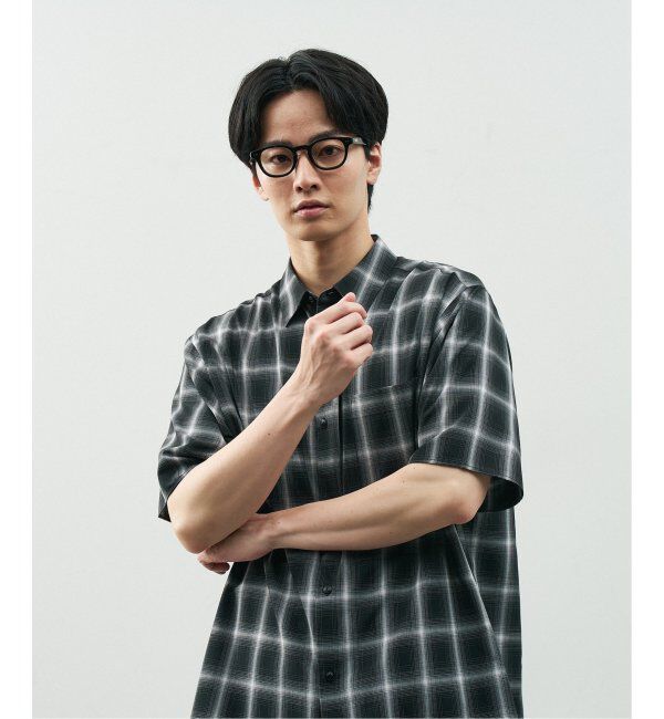  「Zoff｜STUDIO SEVEN｜ウェリントン型 メガネ 太縁フレーム 黒縁｜伊達メガネ 度付きメガネ レンズ交換券付」|メガネ|