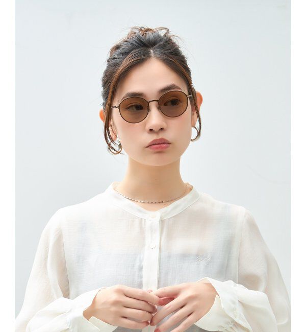  「Zoff meets LISA LARSON｜ラウンド型 サングラス｜リサ・ラーソン｜紫外線防止 UVカット｜ユニセックス」|サングラス|