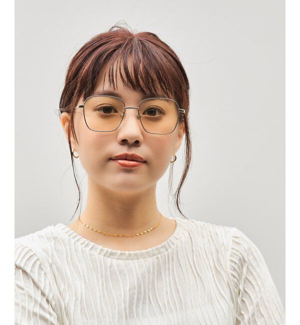  「SUNCUTGlasses/UV100%CUT サングラス カラーレンズ  紫外線対策 UVカット スタイリッシュ ユニセックス」|サングラス|ゴールド