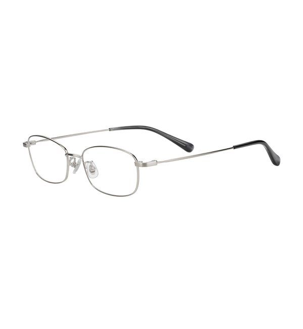  「ウェリントン型 メガネ 軽量｜メタルフレーム｜伊達メガネ 度付きメガネ｜大人可愛い  レンズ交換券付」|メガネ|