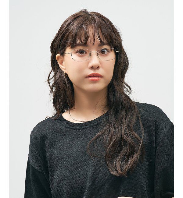  「ウェリントン型 メガネ 軽量｜メタルフレーム｜伊達メガネ 度付きメガネ｜大人可愛い  レンズ交換券付」|メガネ|