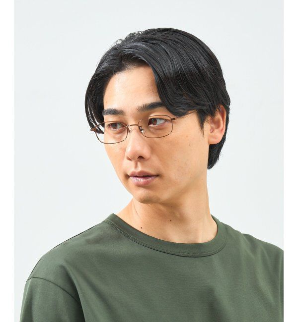  「ウェリントン型 メガネ 軽量｜メタルフレーム｜伊達メガネ 度付きメガネ｜大人可愛い  レンズ交換券付」|メガネ|