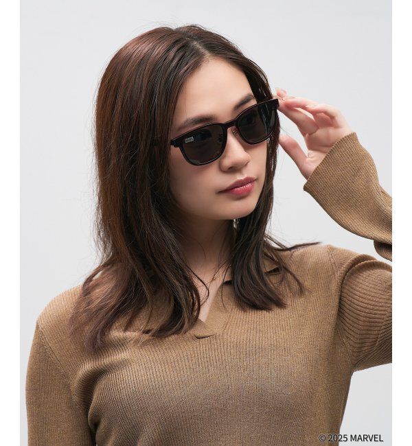  「MARVEL COLLECTION【デッドプール モデル】 2wayメガネ・サングラス（偏光機能搭載）N&D   レンズ交換券付」|メガネ|