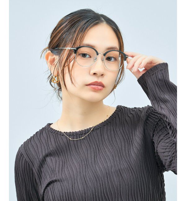  「Zoff｜TRAD メガネ | サーモント 伊達メガネ 度付き 読書 ビジネス   レンズ交換券付」|メガネ|ブラック