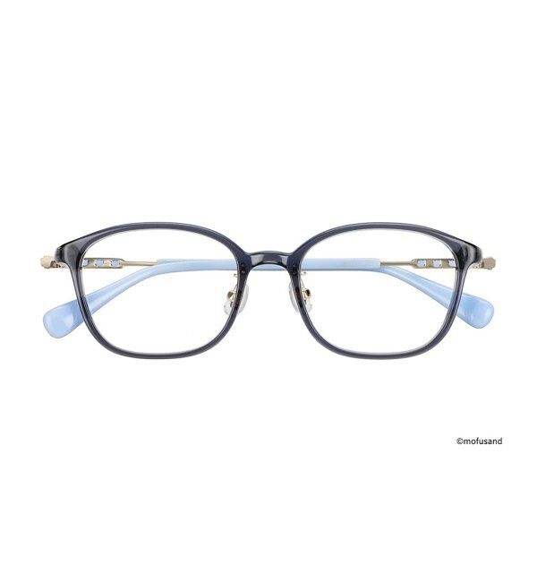  「Zoff｜mofusand ウェリントン型 メガネ | モフサンド [PREMIUMモデル] 伊達・度付き眼鏡  レンズ交換券付」|メガネ|