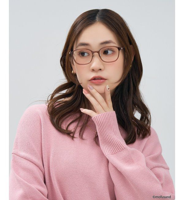  「Zoff｜mofusand ウェリントン型 メガネ | モフサンド [PREMIUMモデル] 伊達・度付き眼鏡  レンズ交換券付」|メガネ|