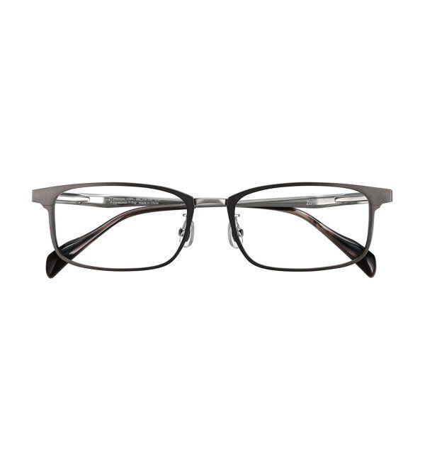  「ウェリントン型 メガネ | 軽量 強靭 眼鏡 伊達メガネ 度付き 読書 Zoff｜STANDARD レンズ交換券付」|メガネ|グレー