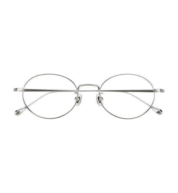  「 ボストン型 メガネ | チタン、軽量、メタル、高級感、伊達メガネ Zoff  レンズ交換券付 レンズ交換券付」|メガネ|シルバー