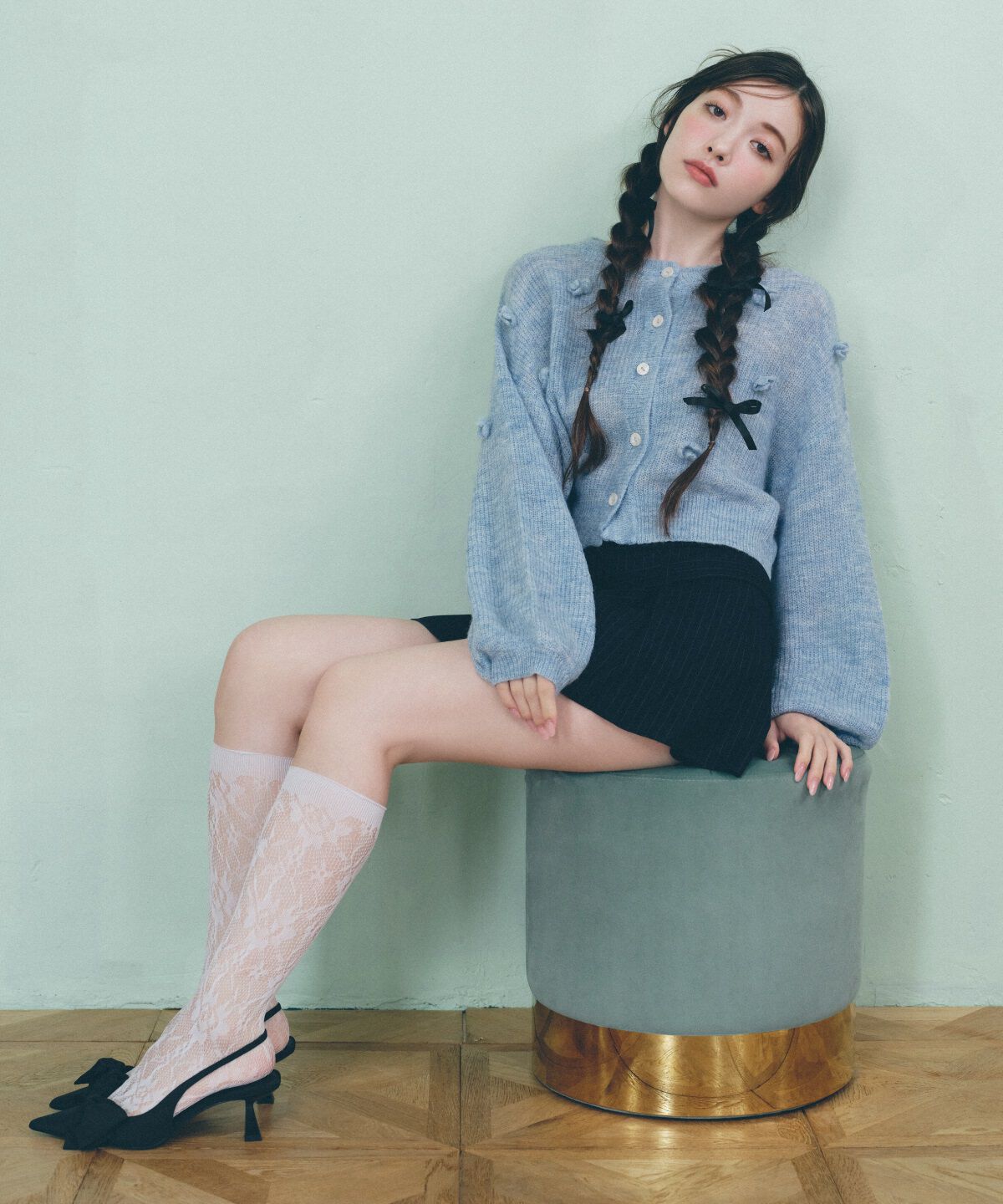 REDYAZEL「レイヤードデザインベルティッドショートパンツ」|キュロット|