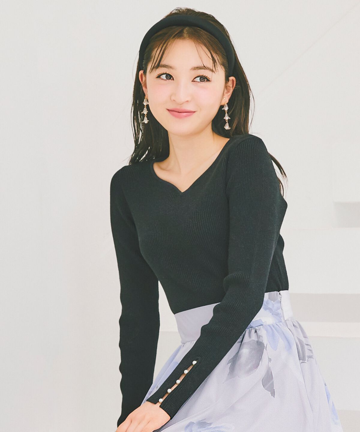 WILLSELECTION「ハートネックラメプルオーバー」|ニット・セーター|