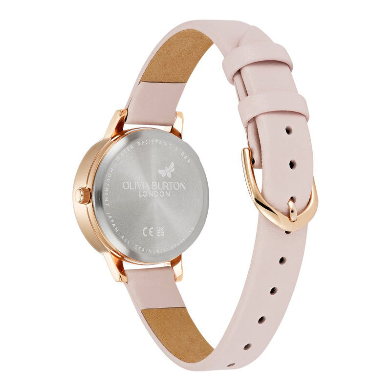 OLIVIA BURTON 「〈OLIVIA BURTON(ｵﾘﾋﾞｱﾊﾞｰﾄﾝ)〉3D ﾌﾗﾜｰ ﾐﾃﾞｨﾛｰｽﾞｺﾞｰﾙﾄﾞ ﾗｲﾄﾌﾞﾗｯｼｭ ﾚｻﾞｰ」|腕時計|