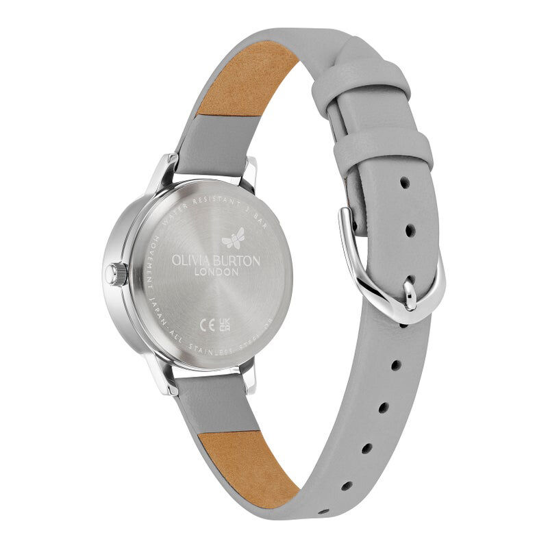 OLIVIA BURTON 「〈OLIVIA BURTON(ｵﾘﾋﾞｱﾊﾞｰﾄﾝ)〉3D ﾌﾗﾜｰ ﾐﾃﾞｨｼﾙﾊﾞｰﾎﾜｲﾄ ｱｰﾙｸﾞﾚｲﾚｻﾞｰ」|腕時計|