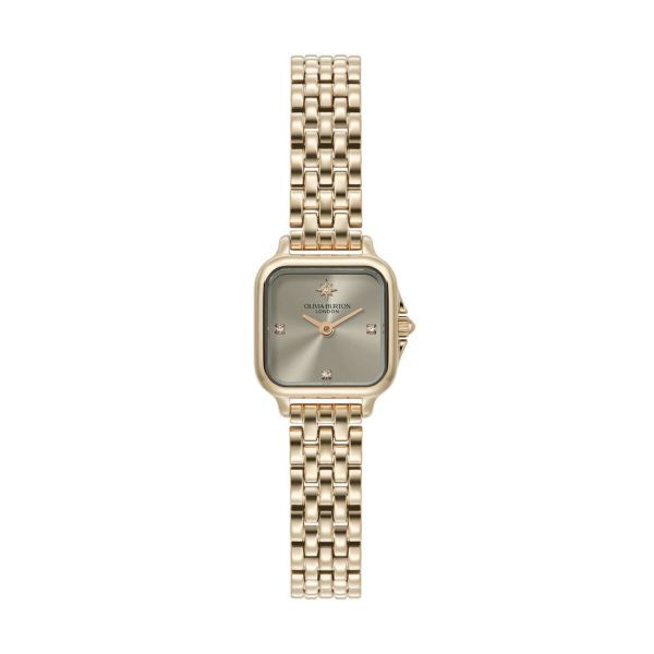 OLIVIA BURTON 「〈OLIVIA BURTON(ｵﾘﾋﾞｱﾊﾞｰﾄﾝ)〉ｸﾗｼｯｸ 20mmｸﾞﾛﾌﾞﾅｰﾐﾆｱｰﾙｸﾞﾚｲｻﾝﾚｲﾛｰｽﾞｺﾞｰﾙﾄﾞ ﾌﾞﾚｽﾚｯﾄ」|腕時計|