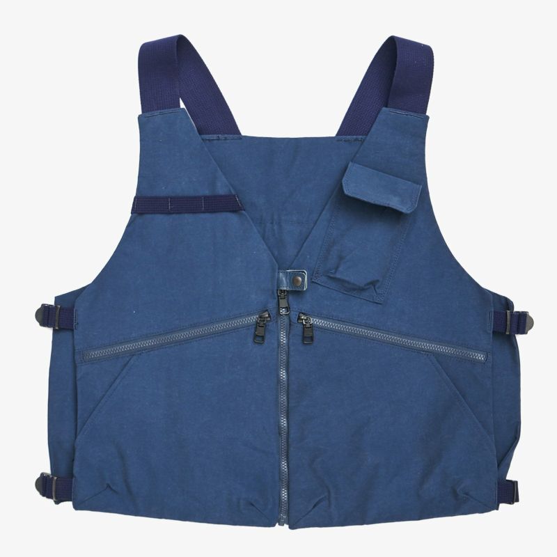 AS2OV「AS2OV / アッソブ SHRINK NYLON CAMP VEST 3」|ベスト・ジレ|ネイビー