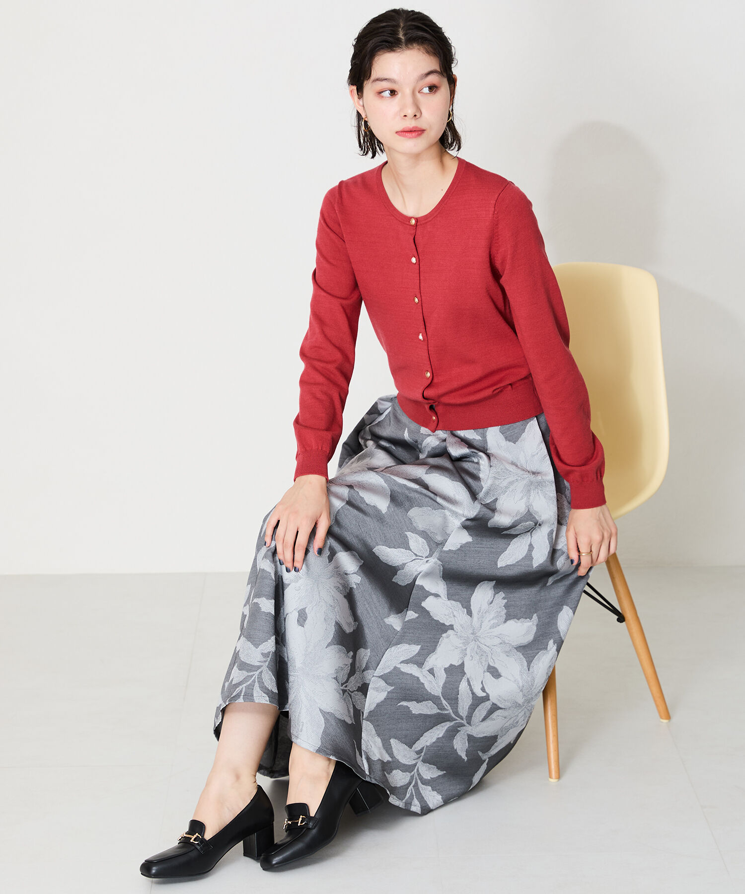 ORiental TRaffic「【跳べるパンプス/シリーズ累計１５０万足突破 】ビット ヒールローファー /R-3214 厚手クッション」|パンプス|