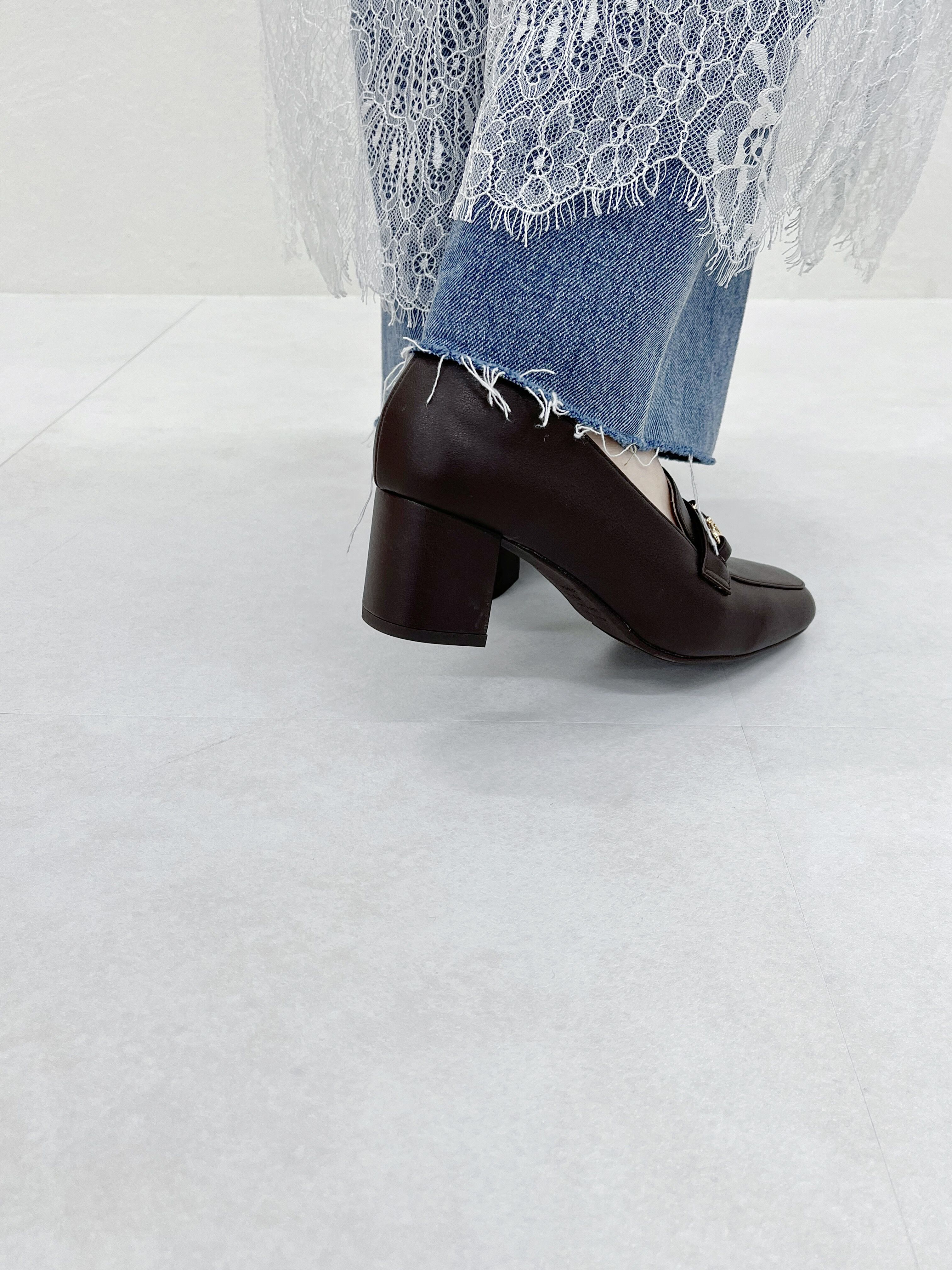 ORiental TRaffic「【跳べるパンプス/シリーズ累計１５０万足突破 】ビット ヒールローファー /R-3214 厚手クッション」|パンプス|