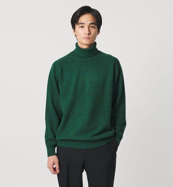 UNITED ARROWS「ウール カシミヤ ミドルゲージ タートルネック ニット」|ニット・セーター|